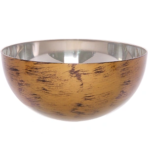 Салатник из нержавеющей стали 5л 28*12,8см цвет Антик