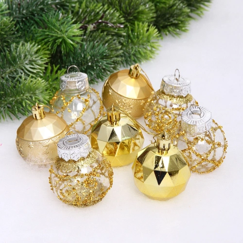 Набор шаров "Восторг" 5 см (в наборе 8 шт), Золото