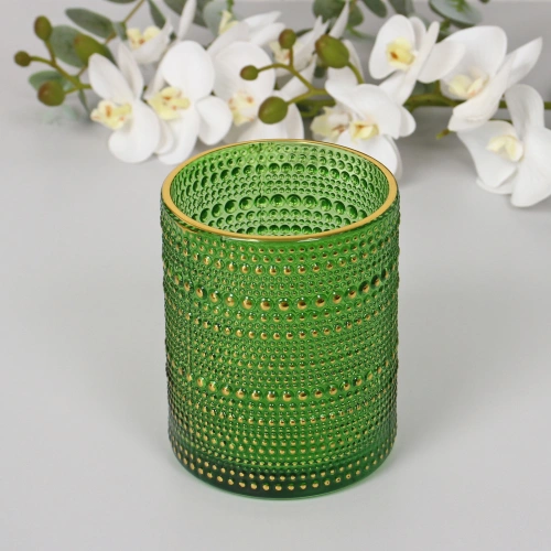 Подсвечник "Хрустальный блеск" 10*12,5 см, Изумруд