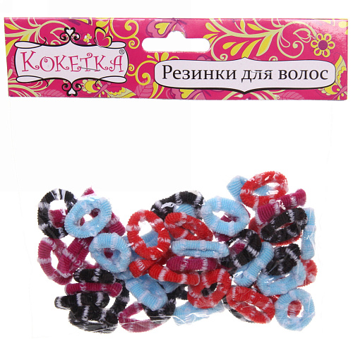 Резинки для волос 50шт "Кокетка - Лапушки", цвет микс, d-2см●