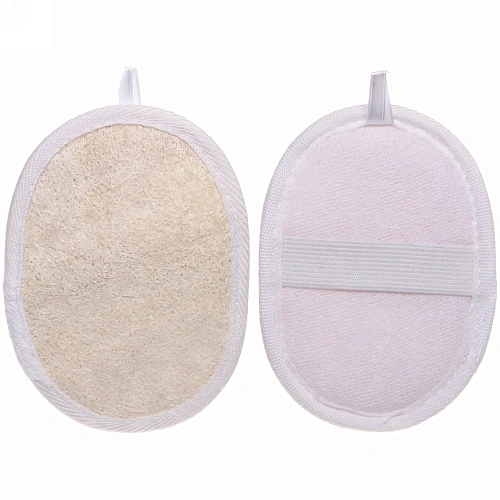 Мочалка для тела "Ultramarine - Флокс", скрабирующая, цвет белый, 9*12см (зип пакет и наклейка Ultramarine)✦