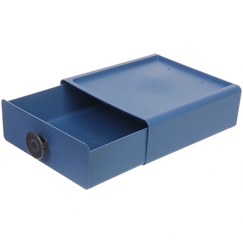 Мини - ящик для хранения мелочей РИКОТТО, цвет синяя сталь, 20218см (пакет)_3