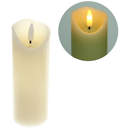 Сувенир с подсветкой Свеча восковая - Искра 5,315 см (работает от батареек 2 АА)_4