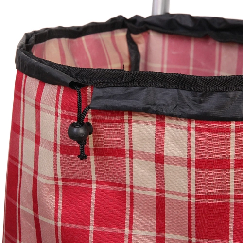 Тележка хозяйственная с сумкой (1004035см, колеса 21см,грузоподъемность до50 кг)  бордо SYD100B-2_12