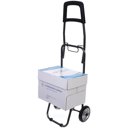 Тележка хозяйственная с сумкой (933326см, колеса 14 см, грузоподъемность до 25 кг) черная SYD-007_21