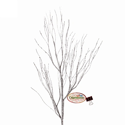 Ветка хвойная Нежность 77 см, Серебро_3
