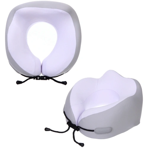 Подушка дорожная "TRIP - Dream", мемори-эффект, цвет светло-сиреневый