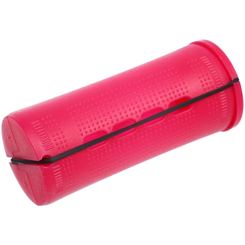 Бигуди-коклюшки 10шт с фиксирующими резинками VOLNA, цвет фиолетовый, d-3,5см (пакет с подвесом)_3