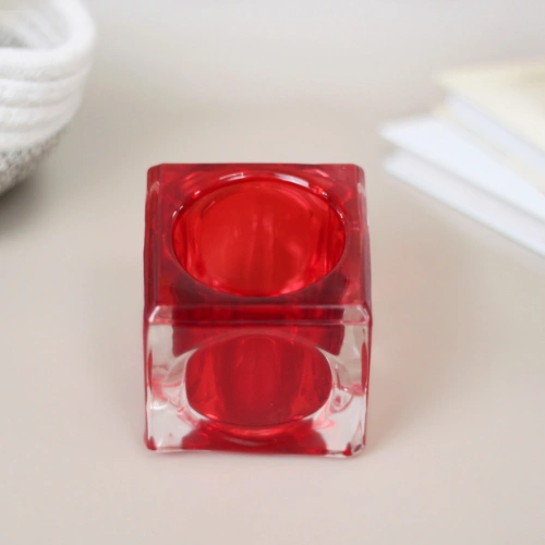 Подсвечник "ICE" 5*5 см, Рубин