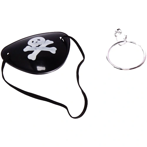 Набор карнавальный Пират (бандана, наглазник, серьга)_4