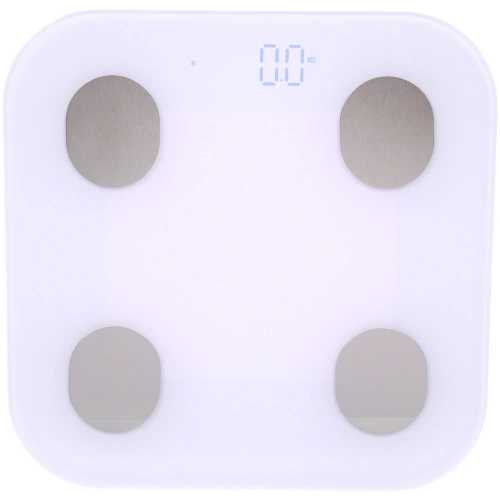 Весы напольные электронные "SMART- new" 28*28*0,5 см, bluetooth (работает от 3хААА), белый