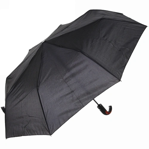 Зонт мужской полуавтомат "Ultramarine - Томас", цвет черный, ручка крючок, d98см