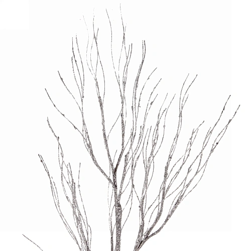 Ветка хвойная Нежность 77 см, Серебро_4