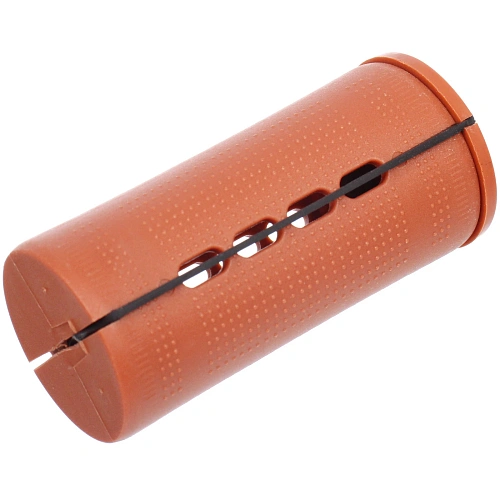 Бигуди-коклюшки 10шт с фиксирующими резинками VOLNA, цвет коричневый, d-3,8см (пакет с подвесом)_3