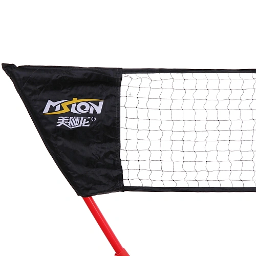 Сетка складная для игры в бадминтон, 300150 см, красный-черный_9