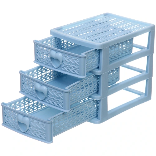 Комод малый ПАЛЕРМО, цвет голубой, 3 отделения, 13911,5см_4