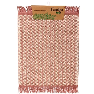 Салфетка на стол 30*45см "Бохо" плетеная, розовая