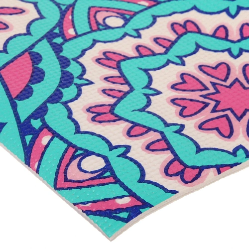 Коврик для йоги 6 мм 173х61 см Свежесть ветра PVC, микс принтов_13