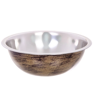 Миска из нержавеющей стали 0,7л 18см цвет Антик