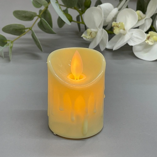 Сувенир  подсветкой "Свеча - Капли воска" 5*7 см