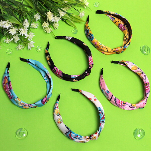 Ободок для волос Calista - Alex, ширина 2,8см, микс 6 цветов_2