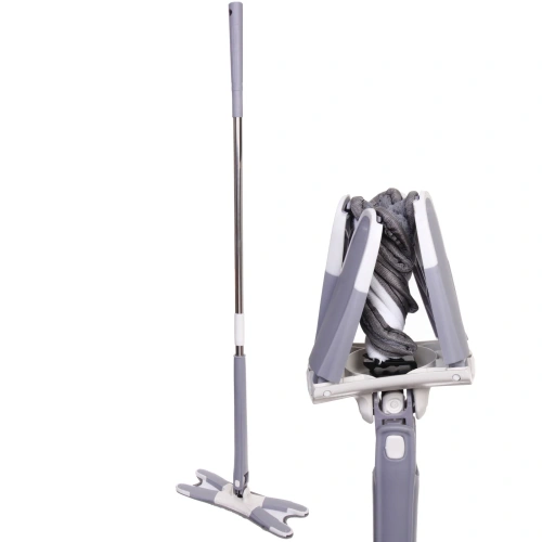 Швабра Селфи с отжимом с двумя насадками из микрофибры