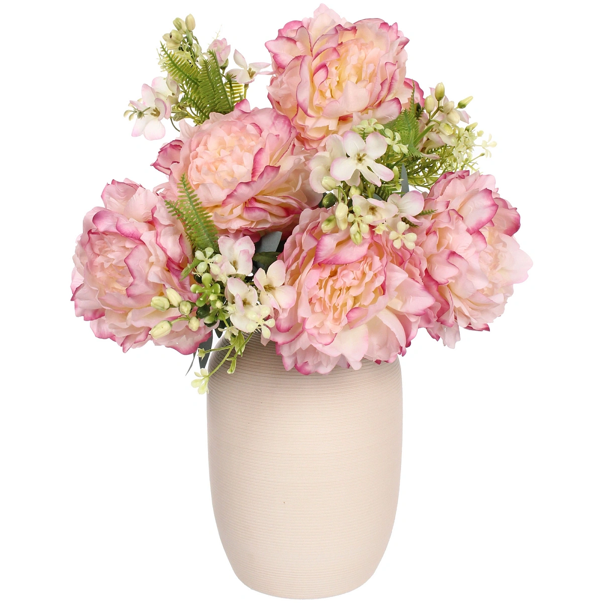 Искусственные цветы "Пионовое наслаждение" 46см 5 цветков сиреневые