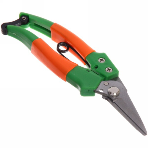 Секатор-ножницы садовые 8" (20см) "Росток" пластиковые комбинированные ручки ДоброСад