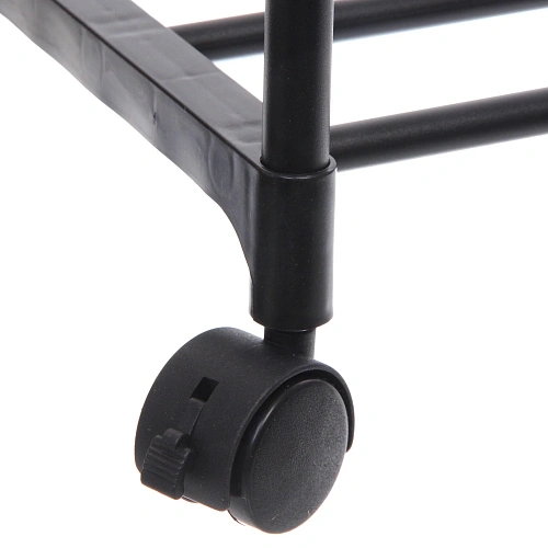 Вешалка гардеробная напольная на колёсах с блокировкой двойная ПЕРФЕКТХАУС, цвет черный, нагрузка до 15 кг, 57530115см_4