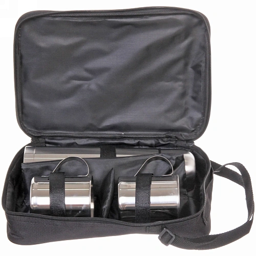 Набор походный 3предмета в сумке (Термос 500мл+2кружки 300мл металл)_7