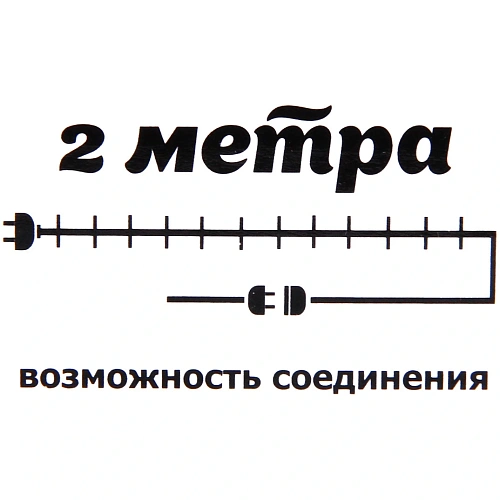 Гирлянда для дома Снеговик 2м 10 ламп LED 4,86,3 см прозрпров,1 реж, IP-20, Белый (возможность соединения)_9