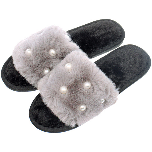 Тапочки женские домашние "DALIA", цвет серый, р-р 36-37