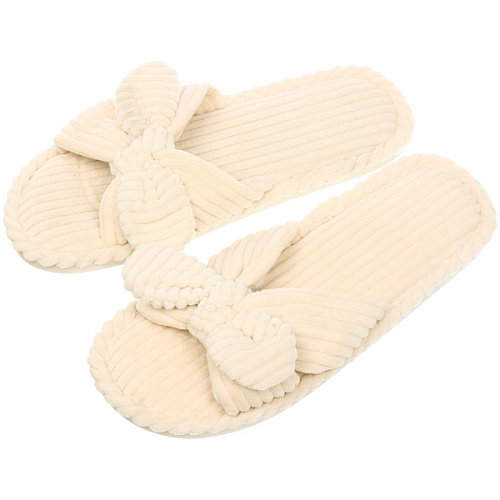 Тапочки женские домашние "COZY", цвет бежевый, р-р 40-41