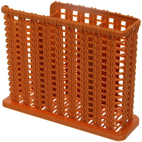 Подставка для столовых приборов пластиковая Косичка 18,5146см 3секции_8