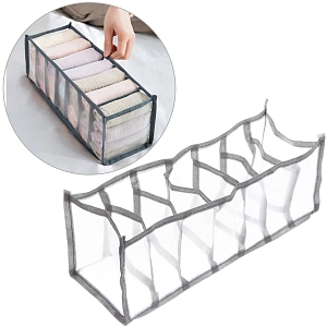 Органайзер - чехол для хранения вещей "ИДЕЯДОМА", цвет серый, 7 секций, 32*12*12см