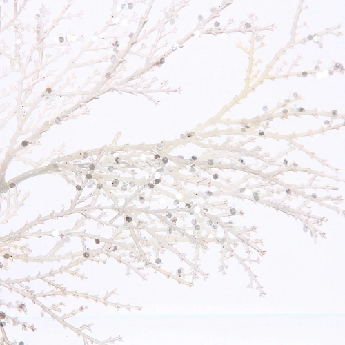 Ветка декоративная Симфония леса 80 см, Белый_4