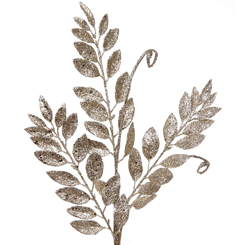Ветка декоративная Изящный вензель 82 см, Шампань_3