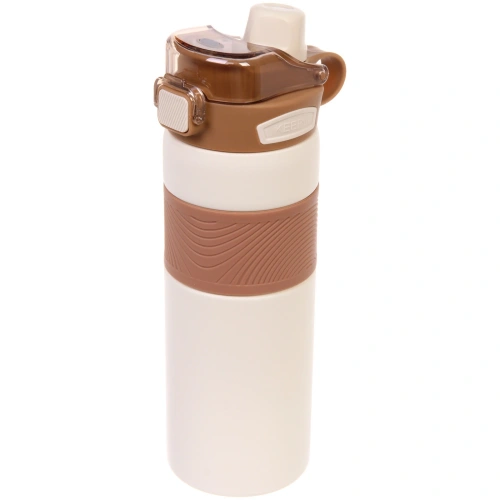 Термос 800мл "Фитнесс", цвет молочный 