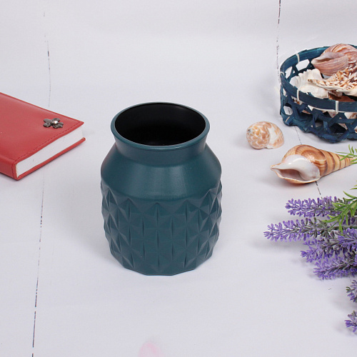 Ваза из пластика Marlen-Элли 12,59,5см цвет синий_4