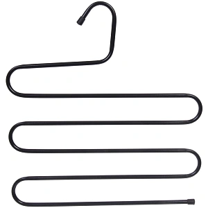 Вешалка металлическая для брюк 5 секций "ИДЕЯДОМА", цвет черный, 33*34см