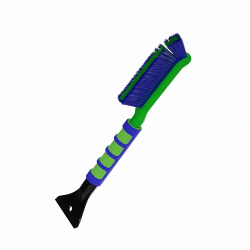 Щетка автомобильная Oktan 425, 42 см, со скребком, зеленая