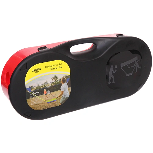 Сетка складная для игры в бадминтон, 300150 см, красный-черный_13