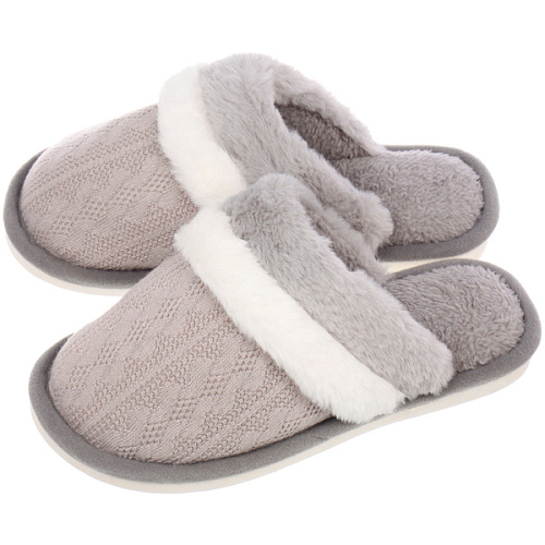 Тапочки женские домашние "DAISY", цвет серый, р-р 36-37