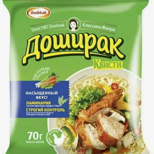 Блюдо б/п Доширак Квисти лапша 70г*36 вкус курицы