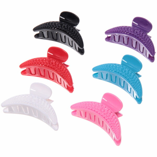 Заколка-краб для волос на блистере "Diana Collection - Lana", микс 6 цветов, 7.5см 