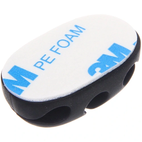 Держатель для проводов на липком слое ДОМАНИЯ, 3 порта, цвет черный, 3,52см ( упак ZIP пакет)_5