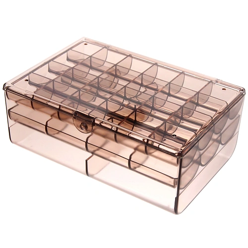 Органайзер для хранения ТАРТИ ТАН, цвет прозрачный, три отделения1318577см (упаковка коробка)_5