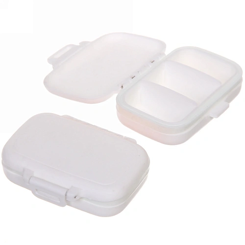 Контейнер для таблеток  3 ячейки 8х6,5х2,2см_5