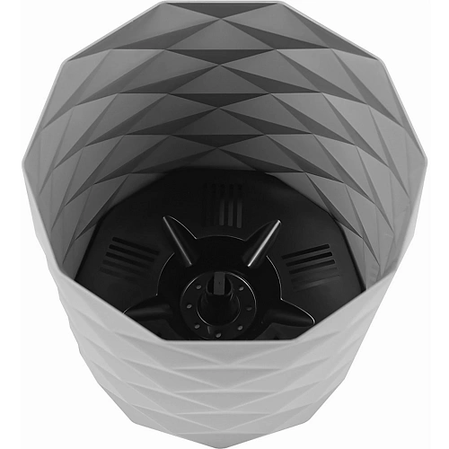 Кашпо для цветов пластиковое 3л d-17,7см Диамант Серый жемчуг_6