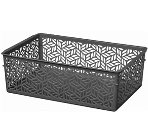 Корзинка универсальная "Linden" 4,3л, 290х190х95мм (серый)